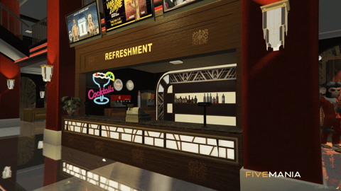 FIVEM The Doppler Cinema | Immersive Movie Theater MLO | Interior & Exterior | Concession Stand | Seating Area | Add-On | Optimized | Fivem Ready | High Quality — image 8