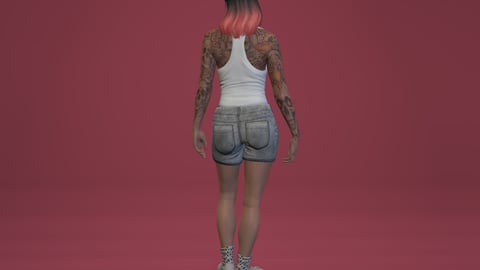 Marcella | Female Ped | Multiple Outfits | Optimized & Fivem Ready [Add-On] — image 8