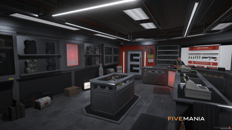 FIVEM Ammunation Small Reworked | Reworked Gun Store MLO | Interior & Exterior | Custom Props | Add-On | Optimized | Fivem Ready | High Quality — image 4