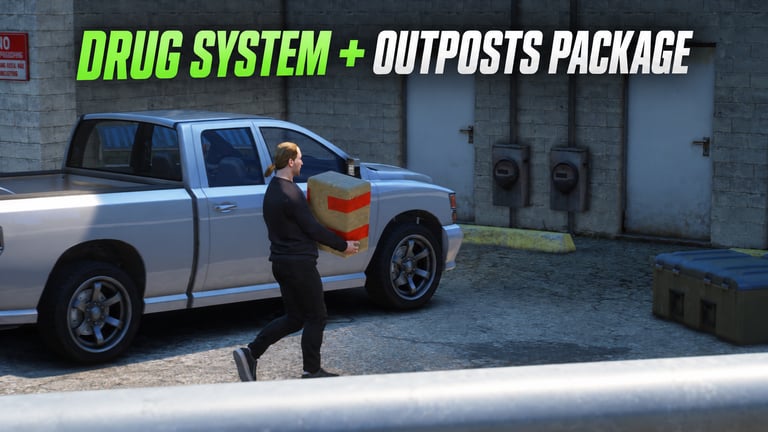 FIVEM Drug System + Outposts Package, Comprehensive Crime Script…