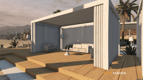 FIVEM Asgard Beach Club | Luxury Beachfront MLO | Interior & Exterior | Multiple Bars | Shop | Tennis Court | Add-On | Optimized | Fivem Ready | High Quality — image 14