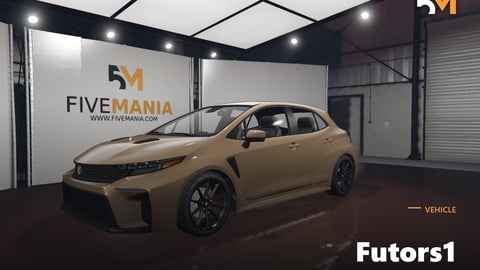 FIVEM Futors1 | Compact Sports Hatchback Add-On | Interior & Exterior | Working Lights | Custom Wheels | Optimized | Fivem Ready | High Quality cover