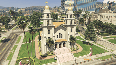 FIVEM Rockford Church | Grand Church MLO | Interior & Exterior | Stained Glass | Add-On | Optimized | Fivem Ready | High Quality — image 2