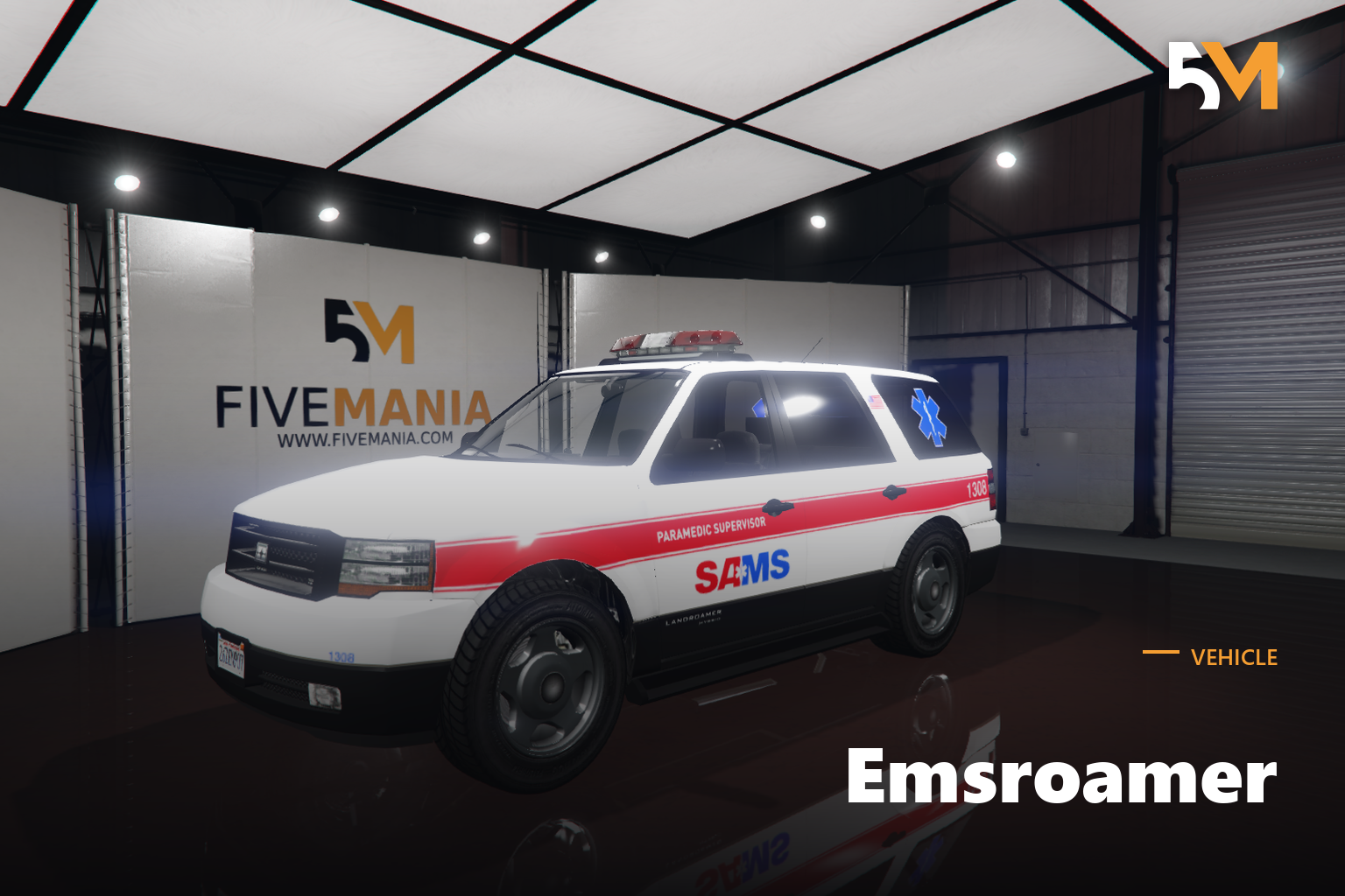 FIVEM Emsroamer | Lore-Friendly EMS SUV Add-On | Working Emergency Lights | Detailed Interior | Custom Liveries | Optimized | Fivem Ready | High Quality | Add-On