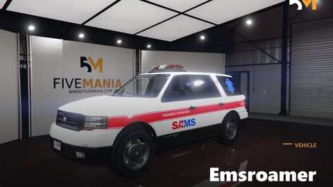FIVEM Emsroamer | Lore-Friendly EMS SUV Add-On | Working Emergency Lights | Detailed Interior | Custom Liveries | Optimized | Fivem Ready | High Quality | Add-On cover