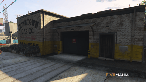 FIVEM Downtown Cab Co | Functional Taxi Company MLO | Interior & Exterior | Reception Area | Office Space | Garage | Add-On | Optimized | Fivem Ready | High Quality — image 5