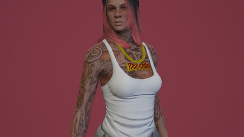 Marcella | Female Ped | Multiple Outfits | Optimized & Fivem Ready [Add-On] — image 3