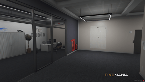 FIVEM Vinewood Police Department | Detailed Police Station MLO | Interior & Exterior | Offices & Jail Cells | Parking Garage | Add-On | Optimized | Fivem Ready | High Quality — image 8