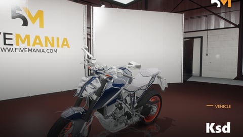 FIVEM Ksd | Realistic Motorcycle [Unbadged] Add-On | Working Lights | High Quality Model | Add-On | Optimized | Fivem Ready | High Quality cover