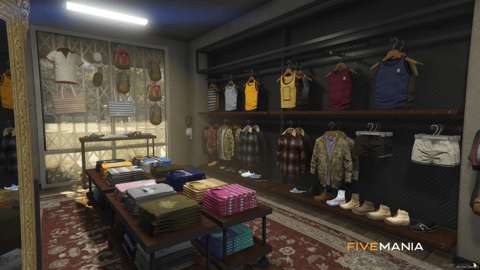 FIVEM Binco V3 Clothing Store | Custom Clothing Store MLO | Interior & Exterior | Detailed Props | Clothing Displays | Add-On | Optimized | Fivem Ready | High Quality — image 7