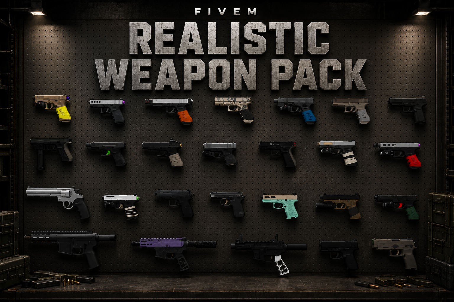 FiveM Realistic Weapon Pack [30 Weapons] Add-On