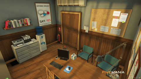 FIVEM Sandy Hospital | Fully Equipped Hospital MLO | Interior & Exterior | Pharmacy | Waiting Room | Add-On | Optimized | Fivem Ready | High Quality — image 34