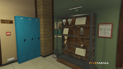 FIVEM Sandy University | Immersive University MLO | Interior & Exterior | Classrooms | Lockers | Lobby | Add-On | Optimized | Fivem Ready | High Quality — image 39