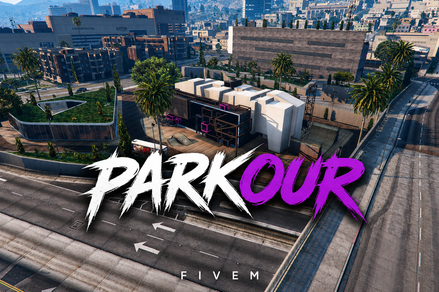 FIVEM Parkour | Custom Parkour Map | Rooftop Access & Obstacles | Optimized | Fivem Ready | High Quality | Add-On