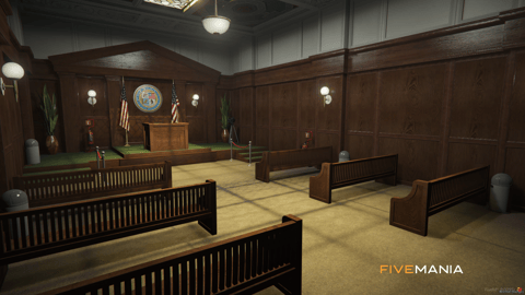FIVEM City Hall Downtown | Grand Government MLO | Interior & Exterior | Add-On | Optimized | Fivem Ready | High Quality — image 26
