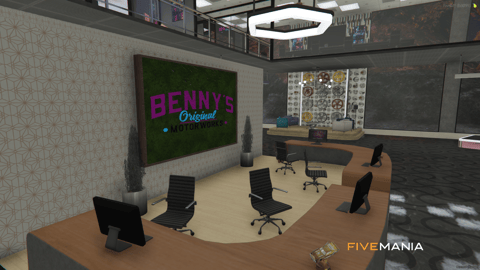 FIVEM Bennys Vespucci | Premium Mechanic Shop MLO | Interior & Exterior | Customization Bays | Reception & Office | Add-On | Optimized | Fivem Ready | High Quality — image 4