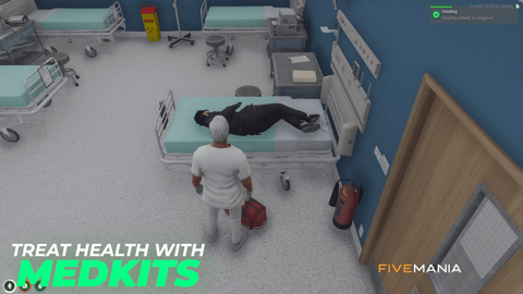 FIVEM Ambulance Job | Advanced EMS Script | Context Menu | Stretcher Prop | Death Animations | Revive & Heal | Add-On | Optimized | Fivem Ready | High Quality, image 40