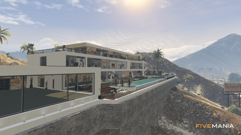 FIVEM Desert Mansion | Luxury Modern Estate | Interior & Exterior | Rooftop Patio | Outdoor Bar | Add-On | Optimized | Fivem Ready | High Quality — image 6