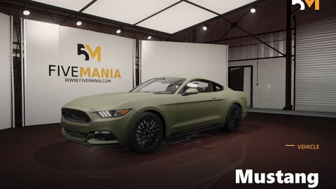 FIVEM Mustang | Realistic Sports Car [Unbadged] Add-On | Interior & Exterior | Working Lights | Optimized | Fivem Ready | High Quality cover