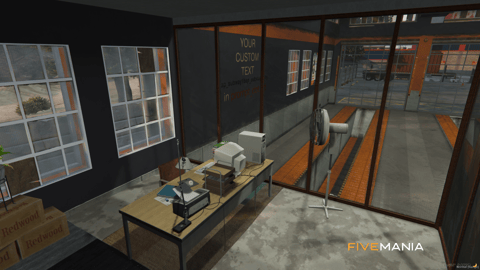 FIVEM Custom Truck Repairs | Heavy Duty Mechanic MLO | Interior & Exterior | Office & Workshop | Service Pits | Add-On | Optimized | Fivem Ready | High Quality — image 8