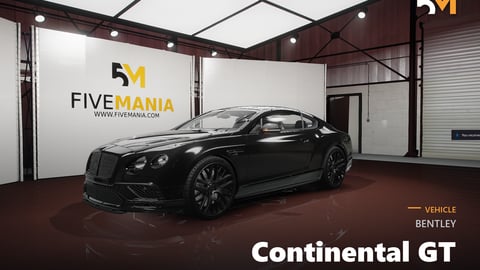 FIVEM Bentley Continental GT | Realistic Sports Car [Badged] Add-On | Interior & Exterior | Working Lights | Add-On | Optimized | Fivem Ready | High Quality cover
