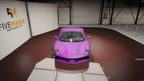 FIVEM 488mis | Realistic Sports Car [Unbadged] Add-On | Interior & Exterior | Working Lights | Add-On | Optimized | Fivem Ready | High Quality — image 5