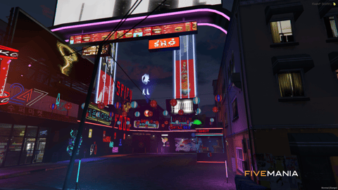 FIVEM Korea Town 2077 | Vibrant Cyberpunk District MLO | Multiple Interiors & Exteriors | Neon Lights | Custom Props | Add-On | Optimized | Fivem Ready | High Quality — image 2