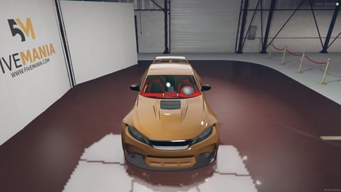 FIVEM Cyp2 | Realistic Sports Car [Unbadged] Add-On | Custom Body Kit | Spoiler | Custom Wheels | Red Interior Accents | Add-On | Optimized | Fivem Ready | High Quality, image 5