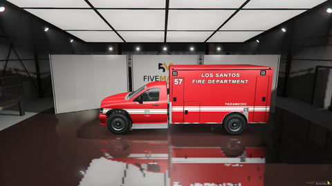 FIVEM Dodge Ram Ambulance | Lore Friendly Emergency Ambulance | Working Lights | Custom Livery | Add-On | Optimized | Fivem Ready | High Quality, image 7