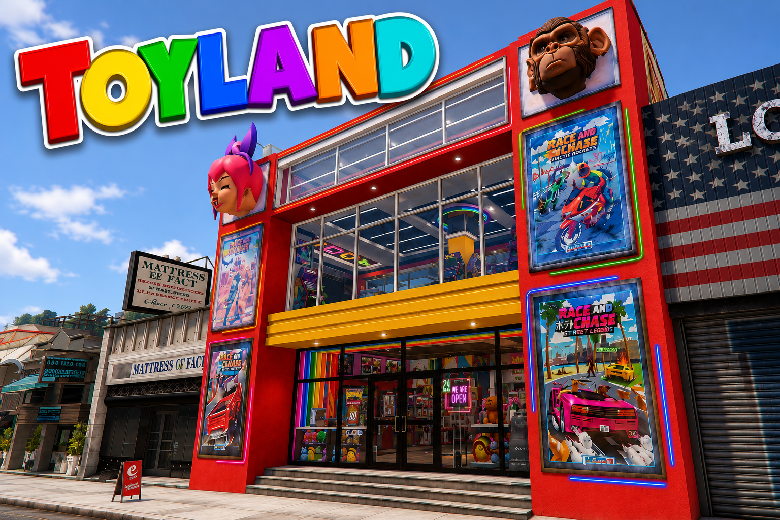 FIVEM Toyland | Multi-Level Toy Store & Entertainment MLO | Interior & Exterior | Arcade Games | Office Space | Add-On | Optimized | Fivem Ready | High Quality