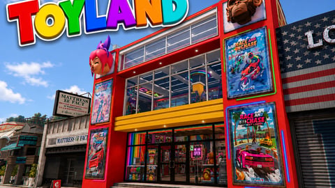 FIVEM Toyland | Multi-Level Toy Store & Entertainment MLO | Interior & Exterior | Arcade Games | Office Space | Add-On | Optimized | Fivem Ready | High Quality cover
