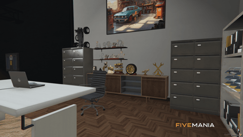 FIVEM Cruisin Craftsmen Mechanic | Premium Mechanic Shop MLO | Interior & Exterior | Office & Garage | Custom Props | Add-On | Optimized | Fivem Ready | High Quality — image 24