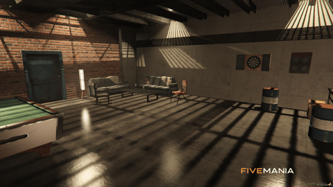 FIVEM Bridge Hideout | Secret Under-Bridge MLO Hideout | Interior & Exterior | Meeting Room | Office Space | Add-On | Optimized | Fivem Ready | High Quality — image 15