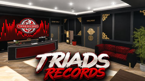FIVEM Triads Records | Exclusive Record Label MLO | Interior & Exterior | Recording Studio | Add-On | Optimized | Fivem Ready | High Quality cover