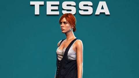 Tessa | Female Ped | Multiple Outfits | Optimized & Fivem Ready [Add-On] cover