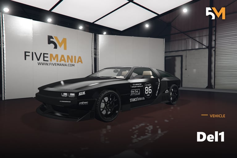 FIVEM Del1, Custom Sports Car [Unbadged] Add-On