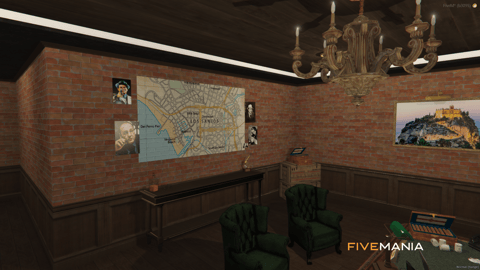 FIVEM The Italian Manor | Luxury Italian Estate MLO | Interior & Exterior | Bar & Office | Detailed Rooms | Add-On | Optimized | Fivem Ready | High Quality — image 19