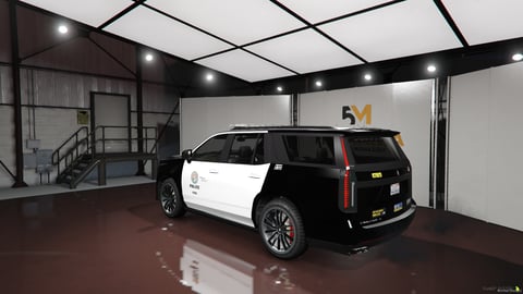 FIVEM Cadillac Escalade ESV | Lore Friendly Police SUV Add-On | Working Lights | Police Livery | Optimized | Fivem Ready | High Quality, image 8