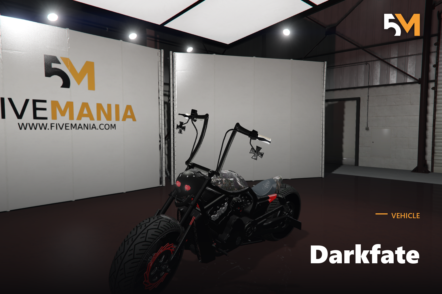 FIVEM Darkfate | Custom Chopper Motorcycle [Add-On] | Working Lights | Fivem Ready | High Quality
