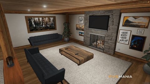FIVEM Vinewood Hill House | Luxury Hillside MLO | Interior & Exterior | Swimming Pool | Custom Props | Add-On | Optimized | Fivem Ready | High Quality — image 9