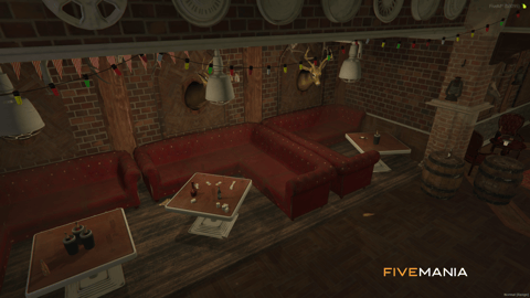 FIVEM Paleto Bar | Rustic Forest Bar MLO | Interior & Exterior | Custom Props | Add-On | Optimized | Fivem Ready | High Quality — image 9