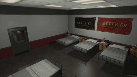 FIVEM Legion Fire Department | Detailed Fire Station MLO | Interior & Exterior | Fire Pole | Meeting Room | Offices | Add-On | Optimized | Fivem Ready | High Quality — image 10