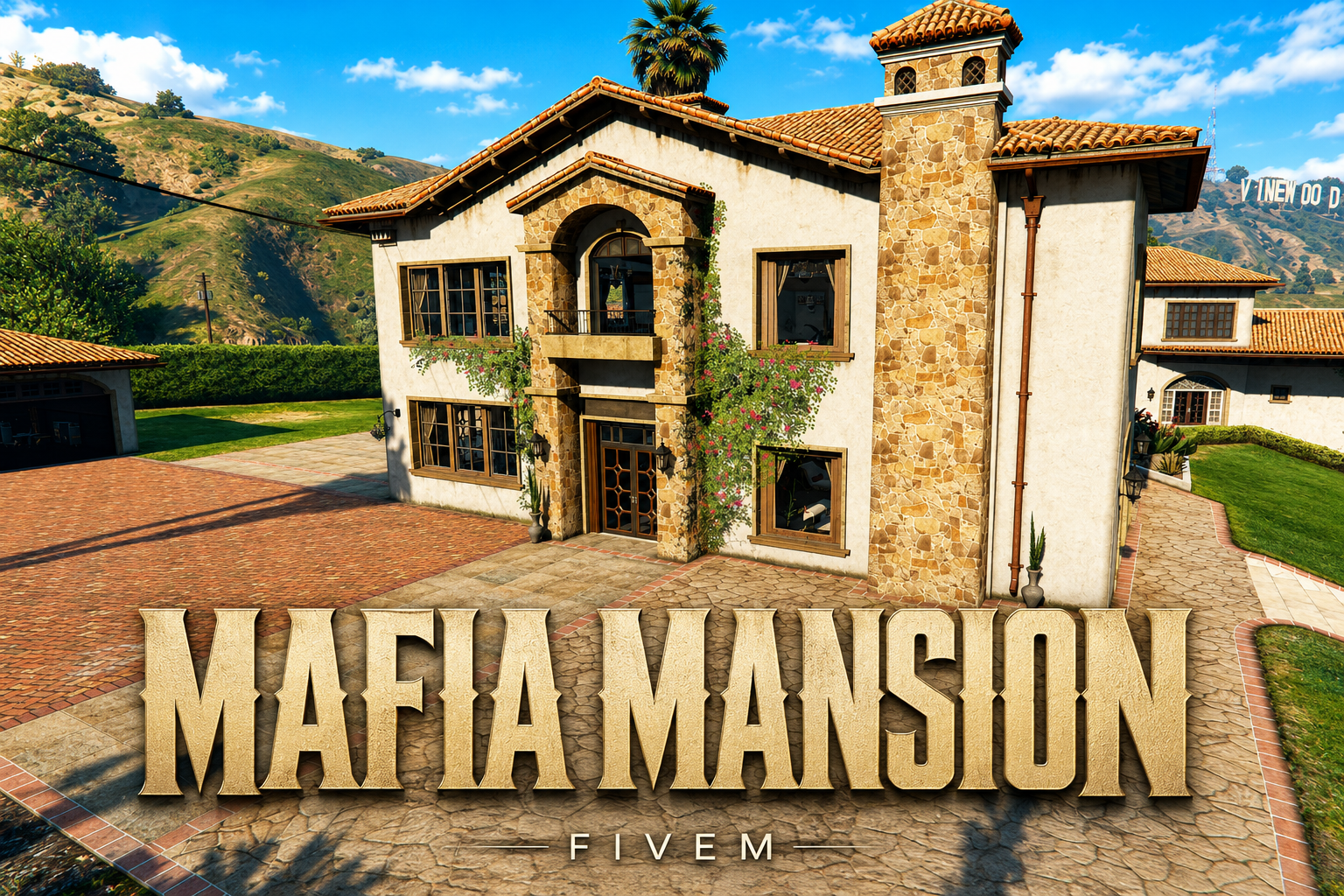 FIVEM Mafia Mansion | Luxury Criminal Estate MLO | Interior & Exterior | Custom Props | Secure Office | Optimized | Fivem Ready | High Quality | Add-On