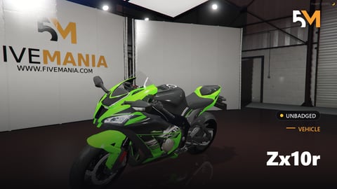 FIVEM Zx10r | Realistic Sports Bike [Unbadged] Add-On | Optimized | Fivem Ready | High Quality cover
