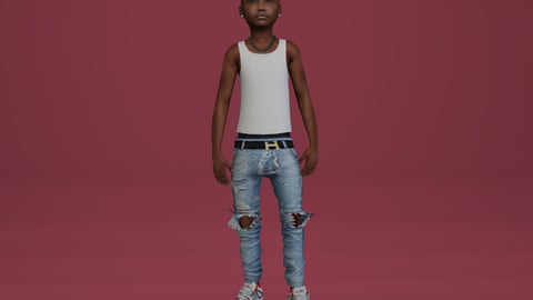 Finn | Male Teen Ped | Multiple Outfits | Optimized & Fivem Ready [Add-On] — image 6