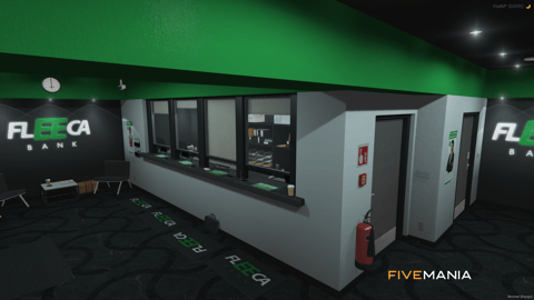 FIVEM Fleeca | Lore-Friendly Bank MLO | Interior & Exterior | Add-On | Optimized | Fivem Ready | High Quality — image 5
