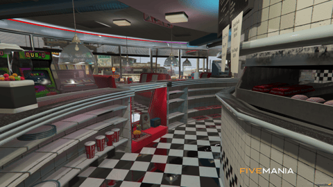 FIVEM Sandy Burgershots | Retro Diner MLO | Interior & Exterior | Custom Props | Add-On | Optimized | Fivem Ready | High Quality — image 13