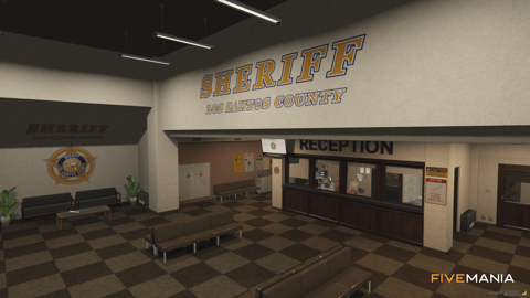 FIVEM Paleto Sherif | Detailed Sheriff's Office MLO | Interior & Exterior | Meeting Rooms | Jail Cells | Reception Area | Add-On | Optimized | Fivem Ready | High Quality — image 6