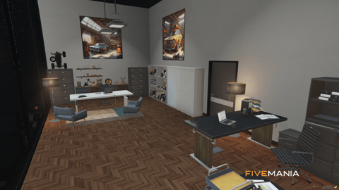 FIVEM Cruisin Craftsmen Mechanic | Premium Mechanic Shop MLO | Interior & Exterior | Office & Garage | Custom Props | Add-On | Optimized | Fivem Ready | High Quality — image 23