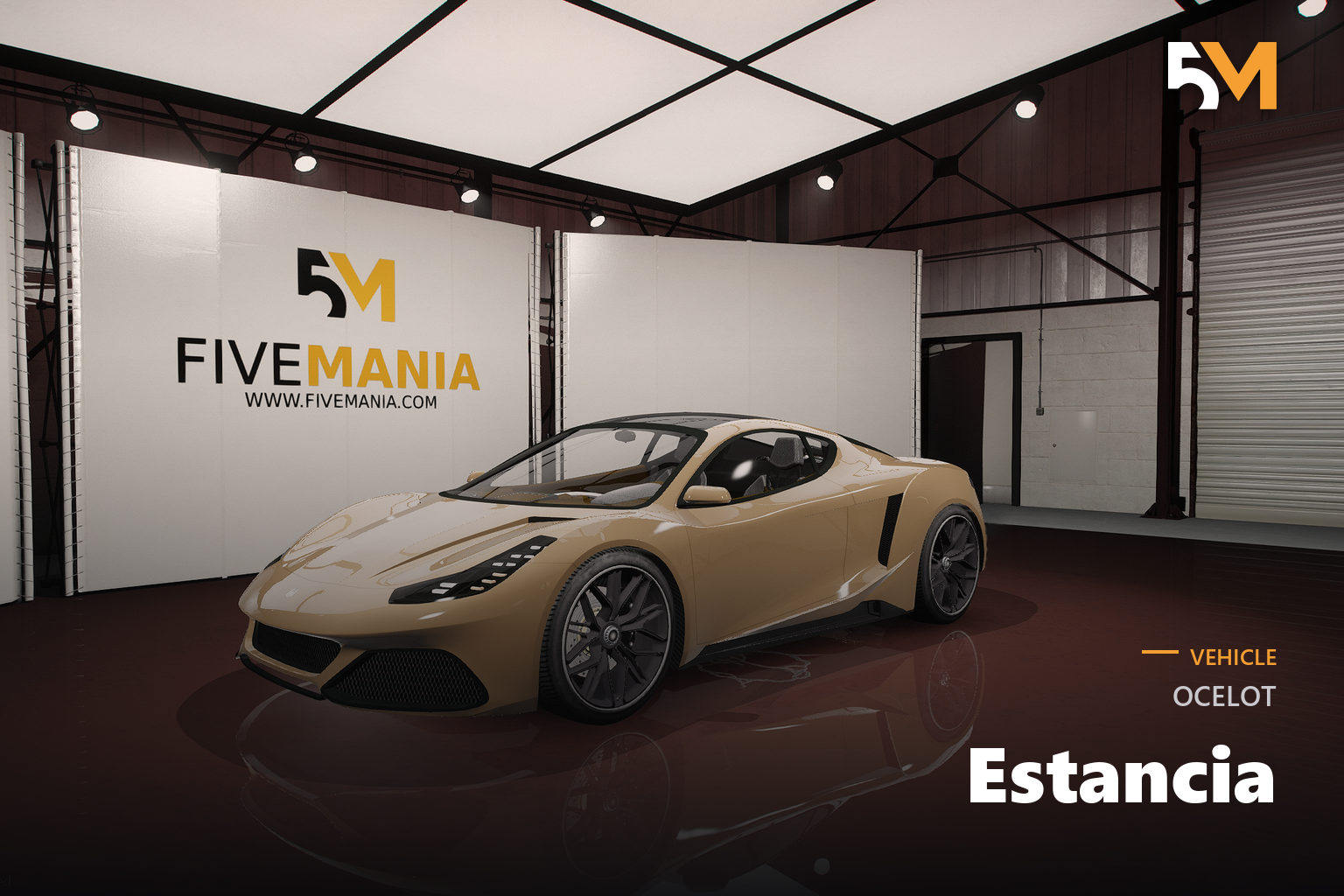 FIVEM Ocelot Estancia | Realistic Sports Car Add-On | Detailed Interior | Optimized | Fivem Ready | High Quality